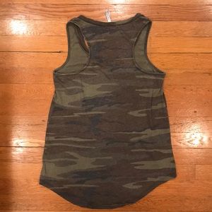 Z Supply Tops - Z Supply Pocket Racer Tank Camo Green Z Supply Tops - Z Supply Pocket Racer Tank Camo Green